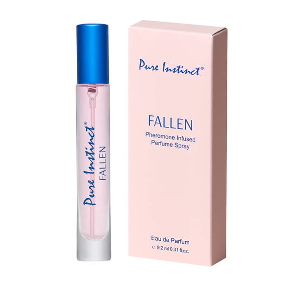 Pure Instinct FALLEN The Original Pheromone Infused Sprayer Perfume Cologne – For Her - Eau de Parfum EDP for Women - 0.31 Fl Oz