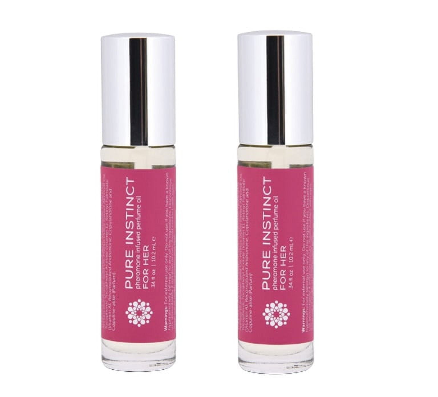 Pure Instinct Pheromone Infused Perfume Oil Roll-On for Her, 0.34 Oz