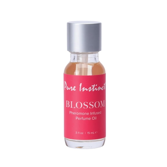 Pure Instinct BLOSSOM The Original Pheromone Infused Essential Oil Perfume Cologne - For Her Women - TSA Ready (Dropper Bottle 0.5 Fl. Oz./15mL)