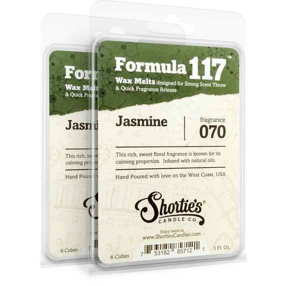 Pure Jasmine Wax Melts Multi Pack - Highly Scented + Essential & Natural Oils - Shortie's Candle Company