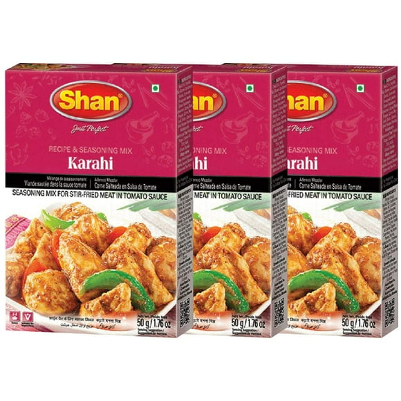 Pure Karahi Masala Powder By Shan 50gm, 1.7 Ounce | Pack Of 3
