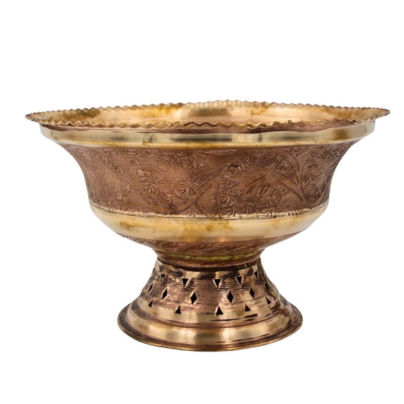 Pure Kashmiri Copper Thalban – Authentic Cultural Decorative Platter, Adding Sophistication and Tradition to Dining