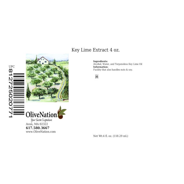 Pure Key Lime Extract 4 ounces Perfect for candies, key lime pie