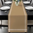 thumbnail image 1 of Pure Khaki Table Runner 72 Inches Long, Simple Solid Color Kitchen Coffee Dining Table Decoration for Home Party Birthday Wedding Home Decor 13x72 Inches, 1 of 8