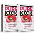 thumbnail image 1 of Pure Kick Strawberry Watermelon Singles To Go Hydration Water Enhancer Drink Mix Zero Sugar Low-Calorie Vitamin-Packed Powder Stick Beverages 2 Boxes, 6 Stick Pack per Box - 12 Total Servings, 1 of 3