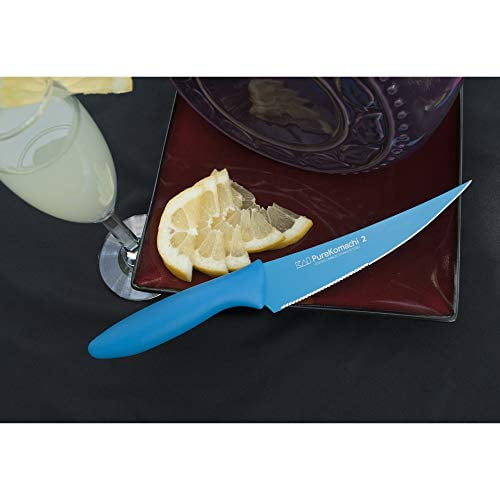 Pure Komachi 2 Series Serrated Multi Utility Knife Blue