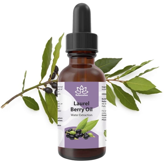 Pure Laurel Berry Oil – Soothing & Moisturizing, Cold-Pressed & Organic 4 fl oz by Relaxcation