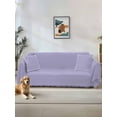 thumbnail image 1 of Pure Lavender Couch Cover Sofa Covers 3 Cushion Sectional Couch, Simple Solid Color Washable Sofa Covers Slipcover Sectional Sofa Cover, Furniture Protector 71"x150", 1 of 9