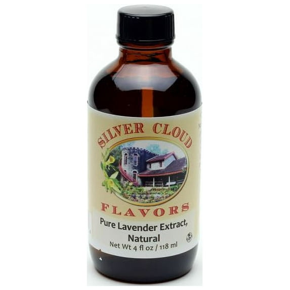 Pure Lavender Extract, Natural - 4 fl. oz. glass bottle