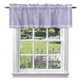 thumbnail image 1 of Pure Lavender Kitchen Curtain Valances for Windows Farmhouse Short Curtains, Simple Solid Color Rod Pocket Valance Curtain for Bedroom Cafe Living Room 60"x18", 1 of 8