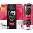 thumbnail image 1 of Pure Leaf Mental Focus Raspberry Tea Sparkling Real Brewed Iced Tea Cans, 12 fl oz, 6 Count pack​, 1 of 5