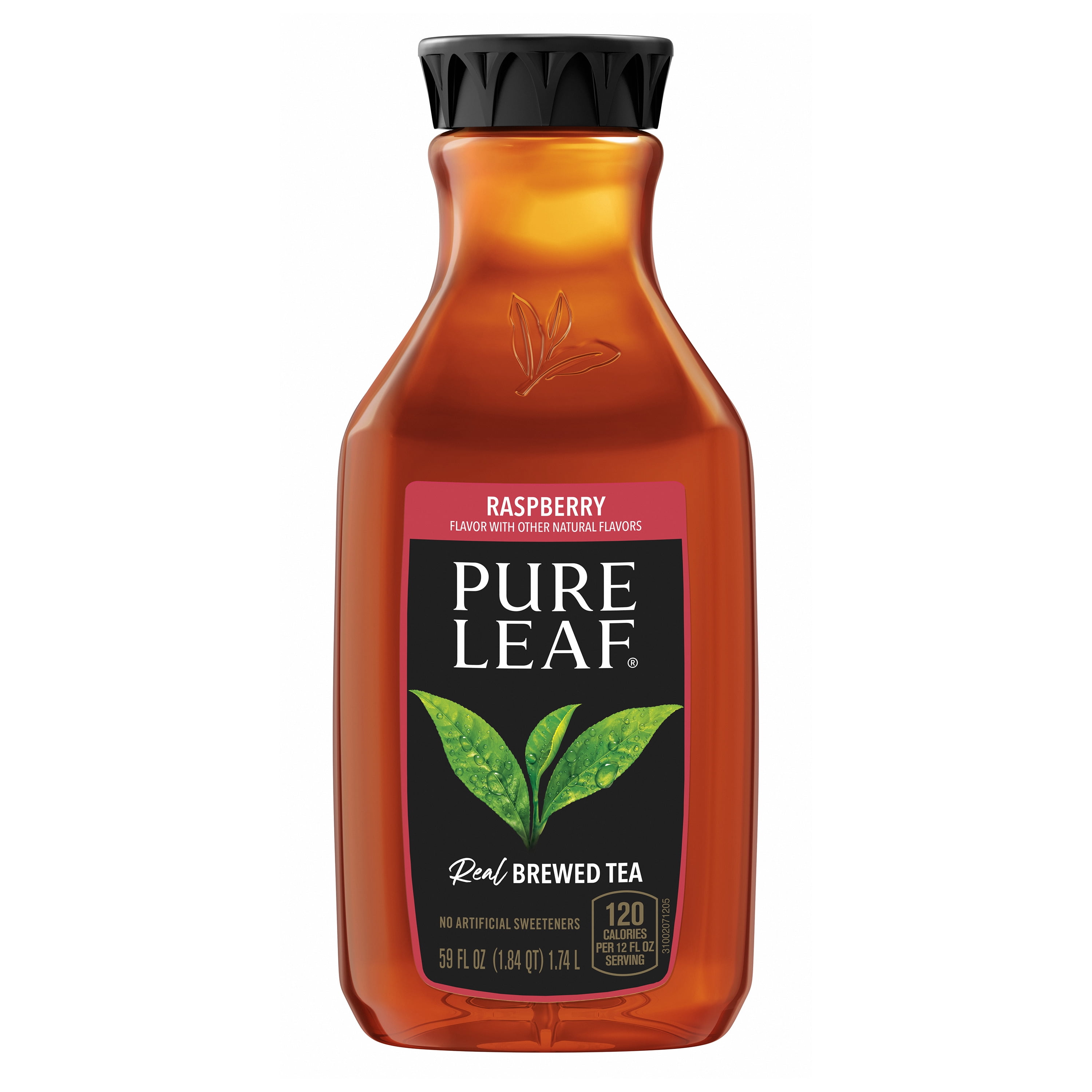 Pure Leaf Real Brewed Raspberry Sweet Tea, Caffeine-Free, 59 Fluid Ounces Bottle