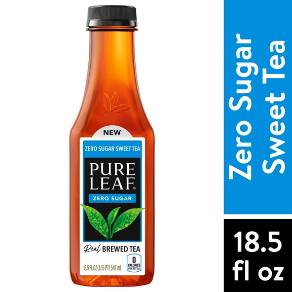 Pure Leaf Zero Sugar Real Brewed Tea Sweet Tea 18.5 Fl Oz-Pack Of 2
