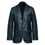 Pure Leather Blazer for Men Real Lambskin Coat   Casual Sports Hides Winter Jackets Event Overcoat