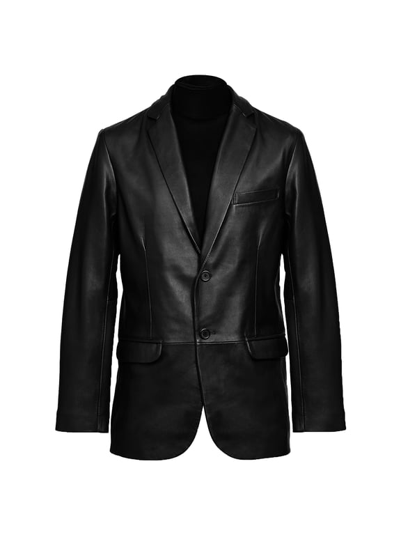 Blazer for Men Real Lambskin Winter Coat