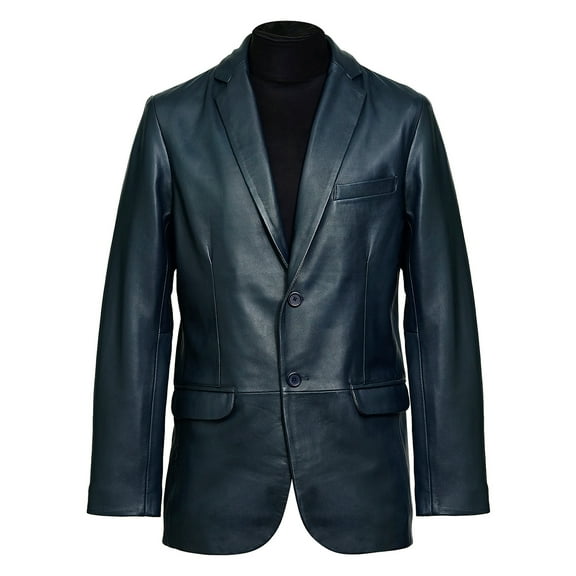 Pure Leather Blazer for Men Real Lambskin Winter Coat