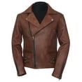 thumbnail image 1 of Pure Leather - Men's Easy Rider Motorcycle Lambskin Leather Jacket, 1 of 7