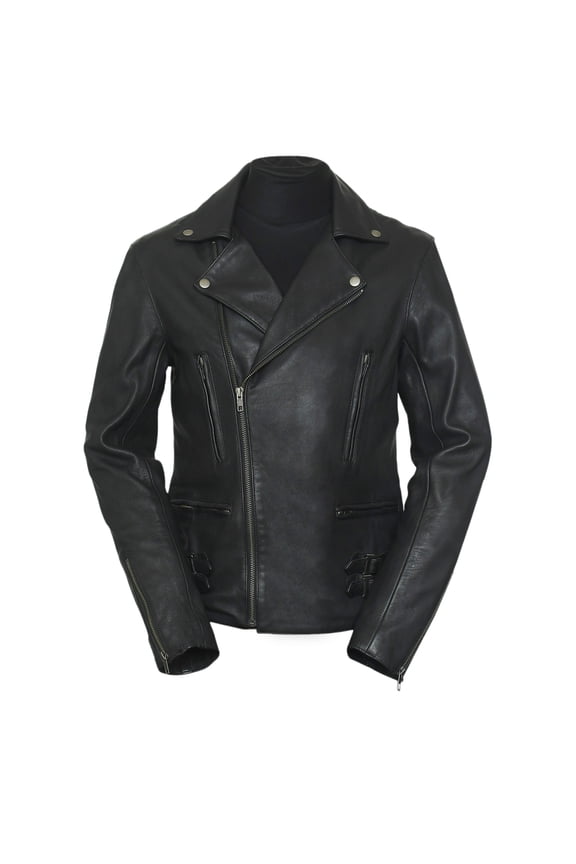 - Men's Easy Rider Motorcycle Lambskin Leather Jacket