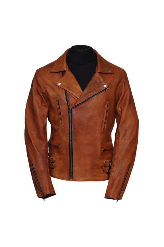 - Men's Easy Rider Motorcycle Leather Jacket