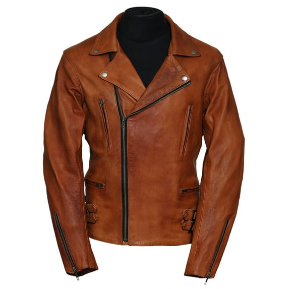 Pure Leather - Men's Easy Rider Motorcycle Leather Jacket