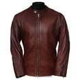 thumbnail image 1 of Pure Leather Moto Racer Lambskin Motorcycle Jacket for Men, 1 of 7