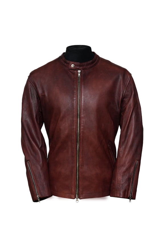 Moto Racer Lambskin Motorcycle Jacket for Men