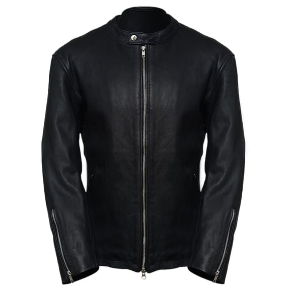 Pure Leather Moto Racer Lambskin Motorcycle Jacket for Men