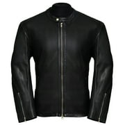 Pure Leather Moto Racer Lambskin Motorcycle Jacket for Men