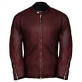 thumbnail image 1 of Pure Leather Moto Racer Lambskin Motorcycle Jacket for Men, 1 of 7