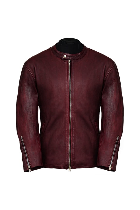 Moto Racer Lambskin Motorcycle Jacket for Men
