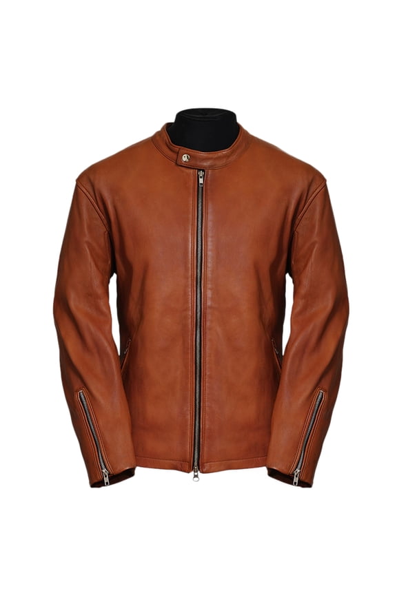 Moto Racer Lambskin Motorcycle Jacket for Men
