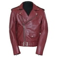 thumbnail image 1 of Pure Leather Real Biker Lambskin Motorcycle Jacket for Men, 1 of 7