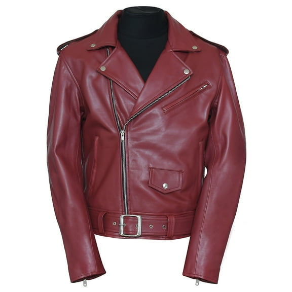 Pure Leather Real Biker Lambskin Motorcycle Jacket for Men