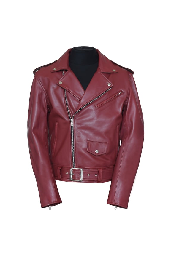 Real Biker Lambskin Motorcycle Jacket for Men