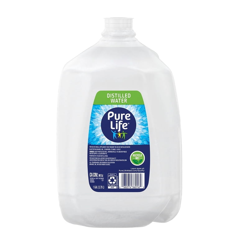 BlueTriton Brands, Distilled Water, 1-Gallon, 6 Pack, Side Handle