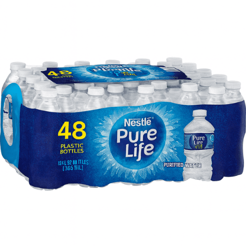 Pure Life Purified Water, 12 fl oz Bottles (48-Pack) | Clean & Refreshing Purified Drinking Water
