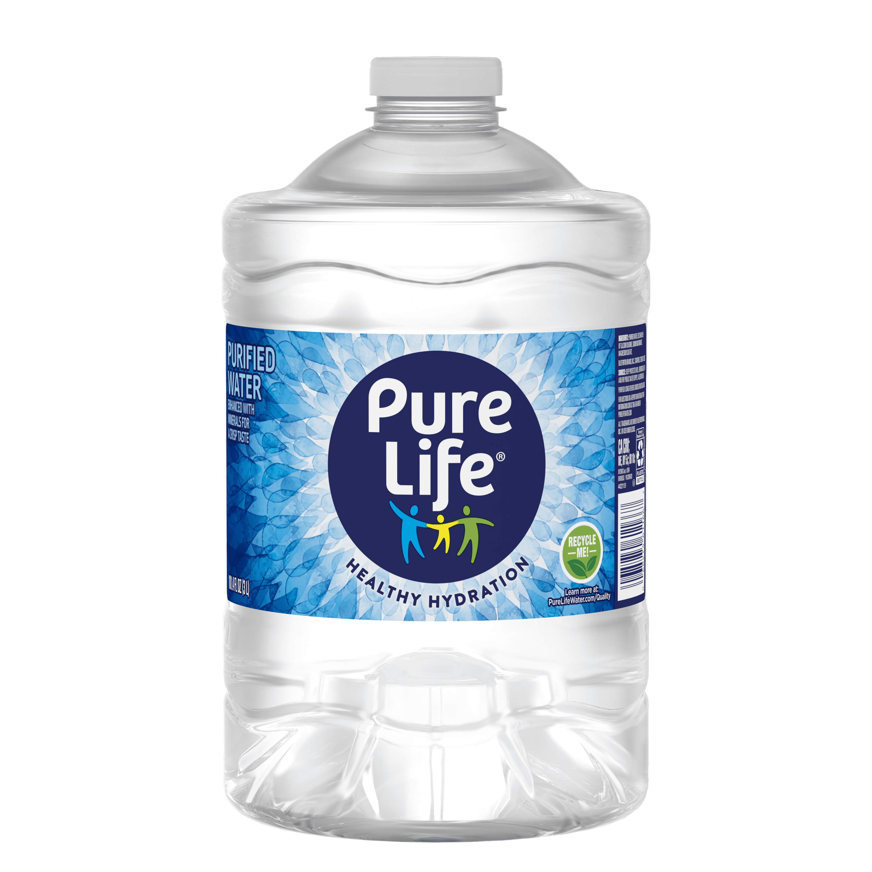 Pure Life Purified Water, 3 Liter, Single Plastic Jug