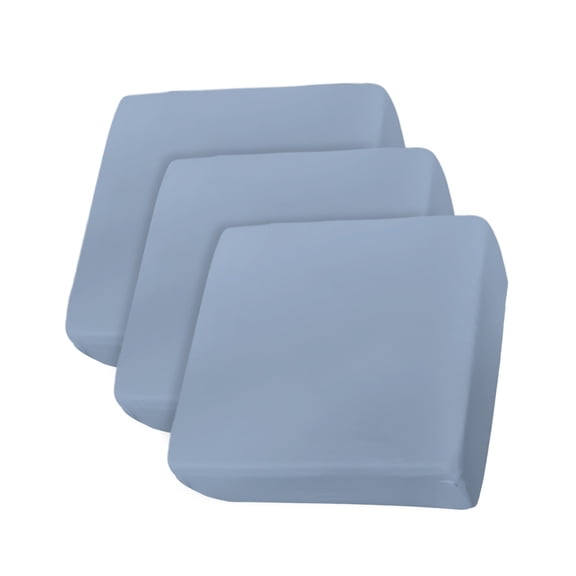 Pure Light Blue Couch Cushion Covers Stretch, Washable Sofa Seat Covers Individual Seat Cushion Sofa Slipcovers Simple Solid Color Couch Cover Furniture Protector S-3PCS