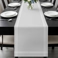 thumbnail image 1 of Pure Light Grey Table Runner 120 Inches Long, Simple Solid Color Kitchen Coffee Dining Table Decoration for Home Party Birthday Wedding Home Decor 13x120 Inches, 1 of 8