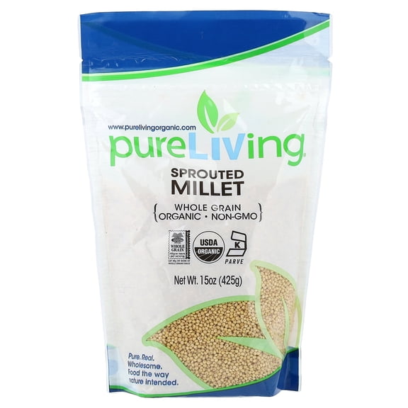 Pure Living Organic Sprouted Millet, 15 oz (425 g)