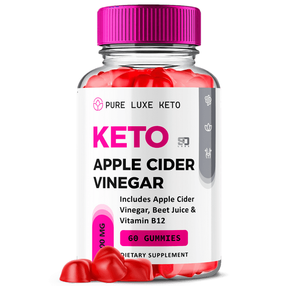 Pure Luxe Keto ACV Gummies Pure Keto Luxe Apple Cider Vinegar, 60 Gummies