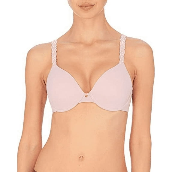 Natori ROSE BEIGE/PINK PEARL Pure Luxe Contour Underwire Bra, US 32DDD, UK 32E