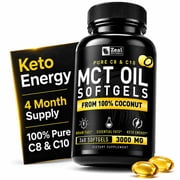 Zealot MCT Oil Softgels 3000mg, Keto Energy & Brain Fuel, 360 Softgels
