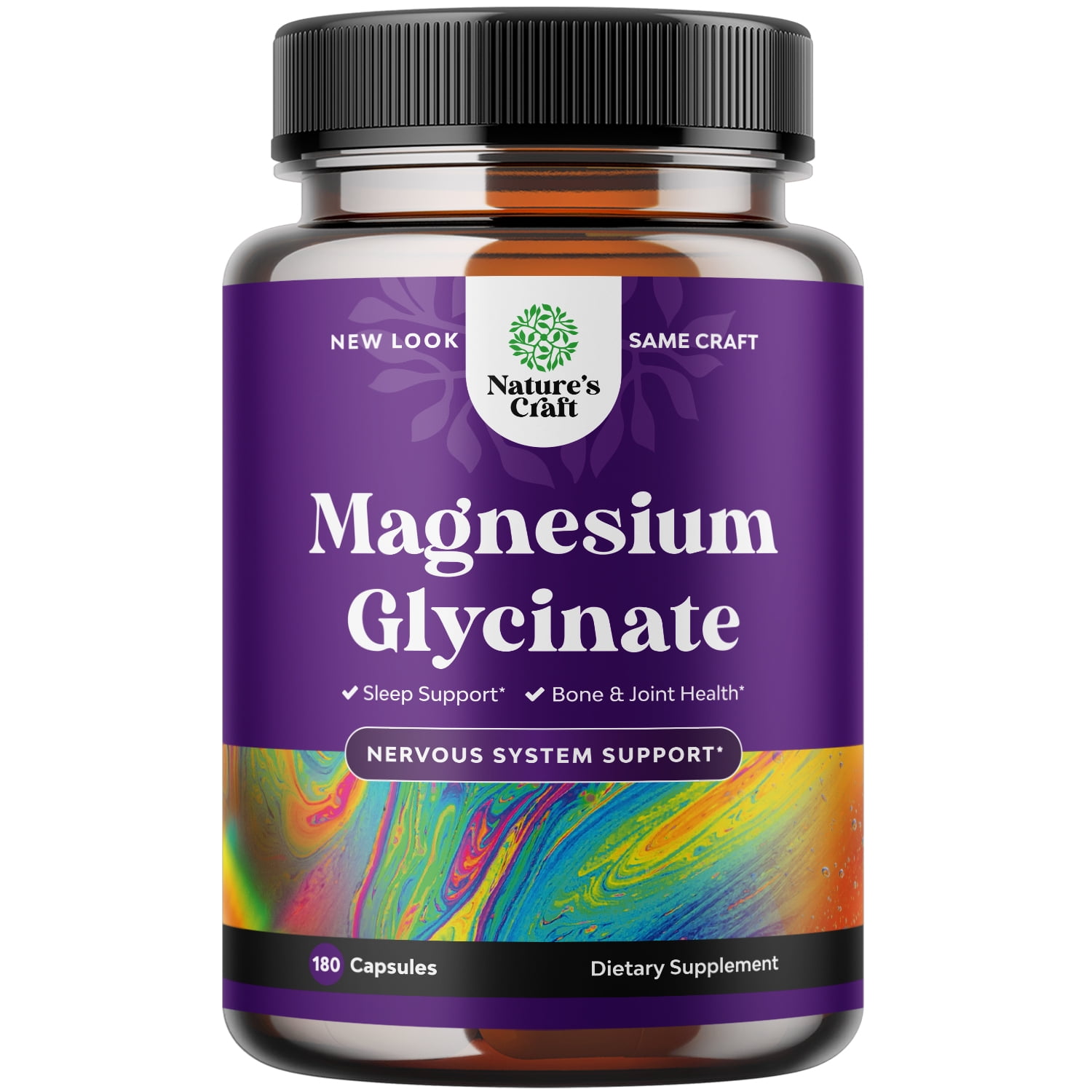 Pure Magnesium Glycinate Capsules for Adults High Absorption Chelated Magnesium Glycinate for