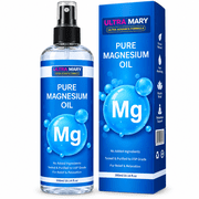 Pure Magnesium Oil Spray Large 300 ml USP Grade,Rapid Absorption,Quick-Dry,No Residue No Additives or Trace Minerals Non-Itch Topical Mist,Muscle Relaxation,Joint Support & Better Sleep magnesio