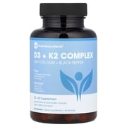 Pure Micronutrients D3 + K2 Complex with Calcium + Black Pepper, 60 Capsules