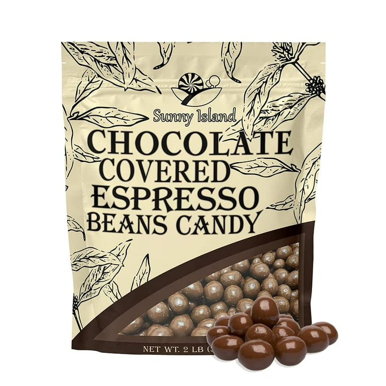 Pure Milk Chocolate Covered Espresso Coffee Beans Candy 2 Pound Bag