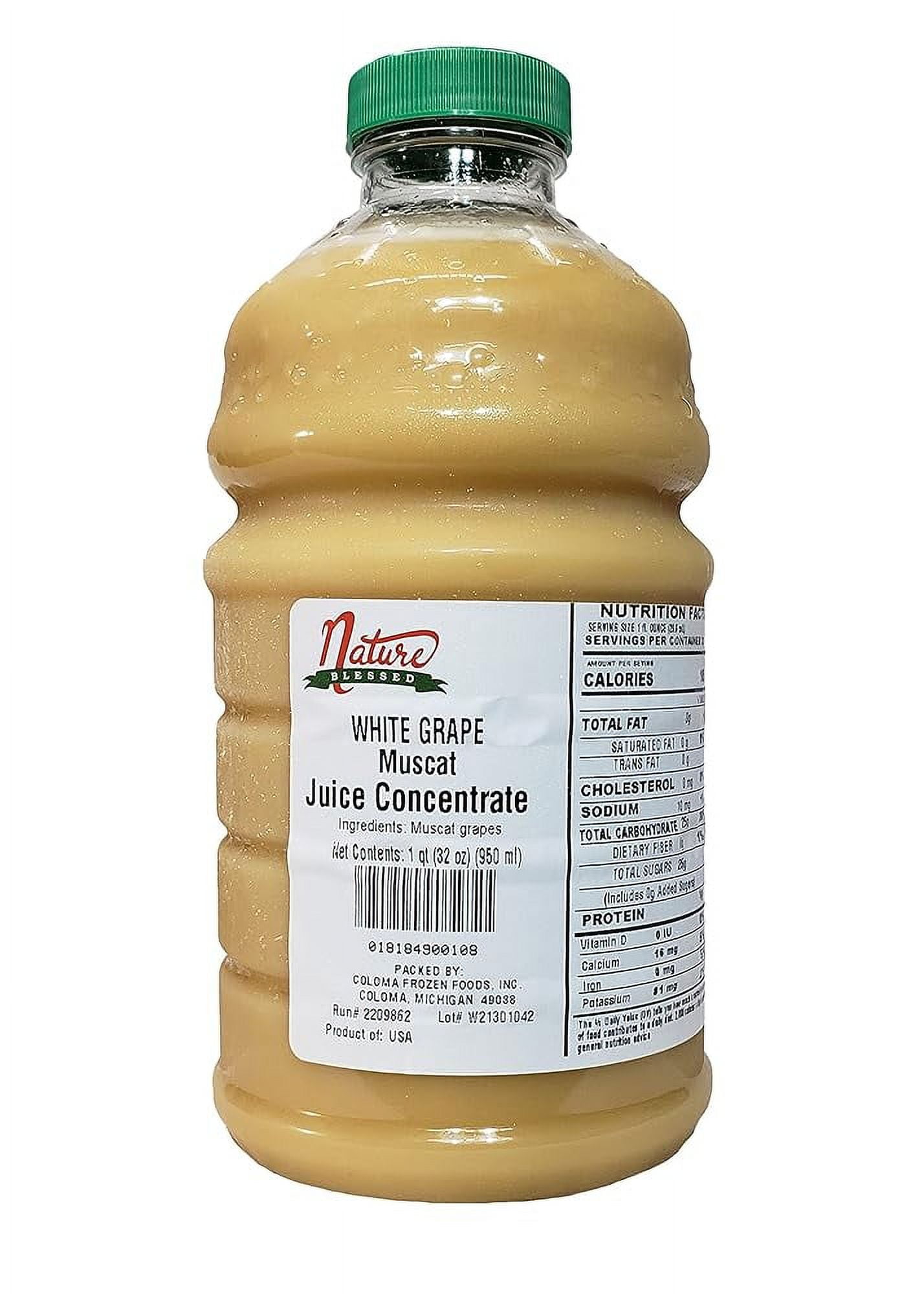 Pure Muscat White Grape Fruit Juice Concentrate 1 Quart (1/32 Fl Oz