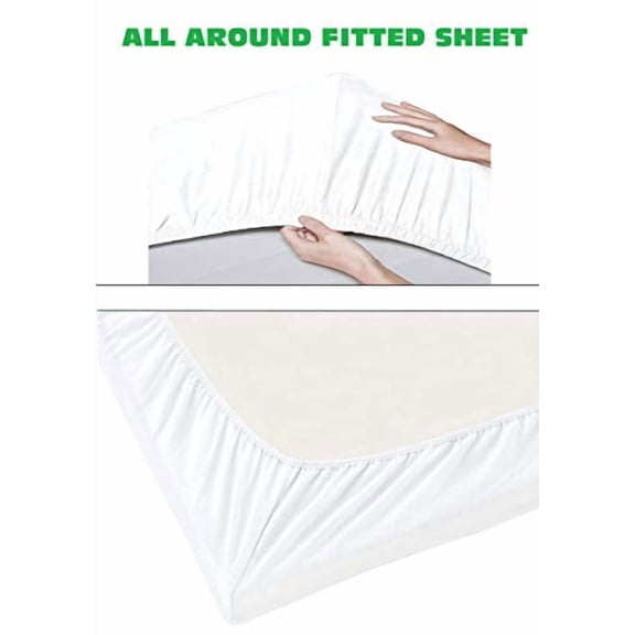 Pure Natural 100% Cotton Sheets - 4 Piece Queen Size Bedding Sheets Set, 15" Deep Pockets, 800 Thread Count Sateen Weave Best Bedding Sheets for Bed (Queen, Chocolate)