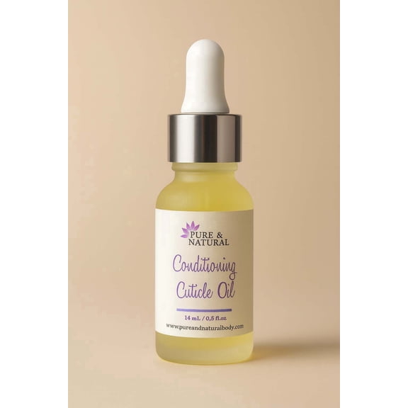 Pure & Natural Body Essentials Cuticle Oil for Dry Cracked Nails, Hydrating Nail & Cuticle Treatment, Plant-Based, Vitamin-Rich, 0.5 oz